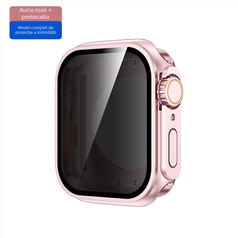 Carcasă de protecție all-inclusive pentru Apple Watch S6–S10, Anti-Peep, din PC (Cod 080)