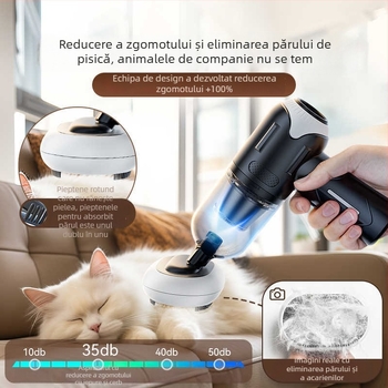 Aspirator de mână fără fir pentru mașină, aspirare 5500Pa, 70W, 7.4V, încărcabil