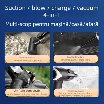Aspirator de mână fără fir pentru mașină, aspirare 5500Pa, 70W, 7.4V, încărcabil