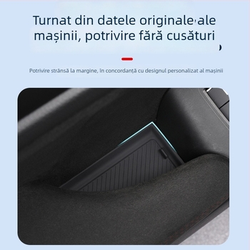 Set covorașe din silicon pentru interiorul mașinii, cu suport pentru paharul de la ușă și spațiu de depozitare — nepersonalizabil