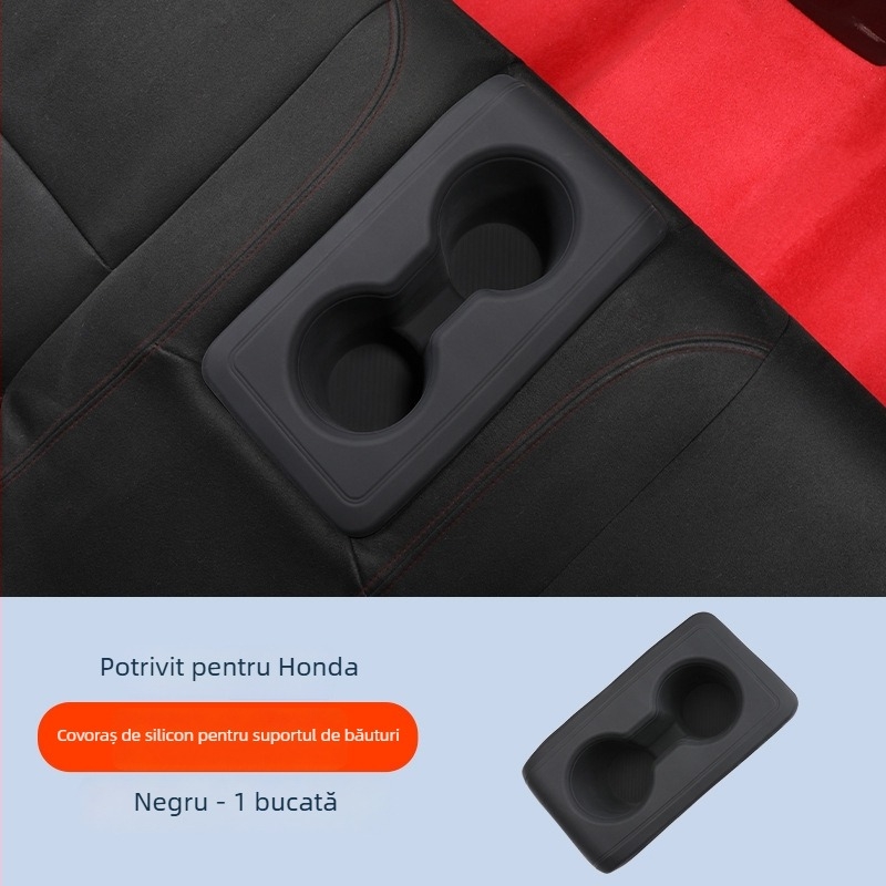 Set covorașe din silicon pentru interiorul mașinii, cu suport pentru paharul de la ușă și spațiu de depozitare — nepersonalizabil