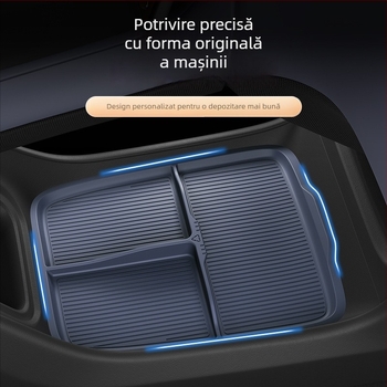 Tavă de depozitare pentru consola centrală Yu7 sub cotieră – Silicon pentru interior auto (Origine: Guangzhou; Fără personalizare)