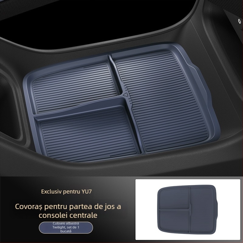 Tavă de depozitare pentru consola centrală Yu7 sub cotieră – Silicon pentru interior auto (Origine: Guangzhou; Fără personalizare)