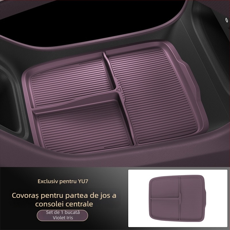 Tavă de depozitare pentru consola centrală Yu7 sub cotieră – Silicon pentru interior auto (Origine: Guangzhou; Fără personalizare)