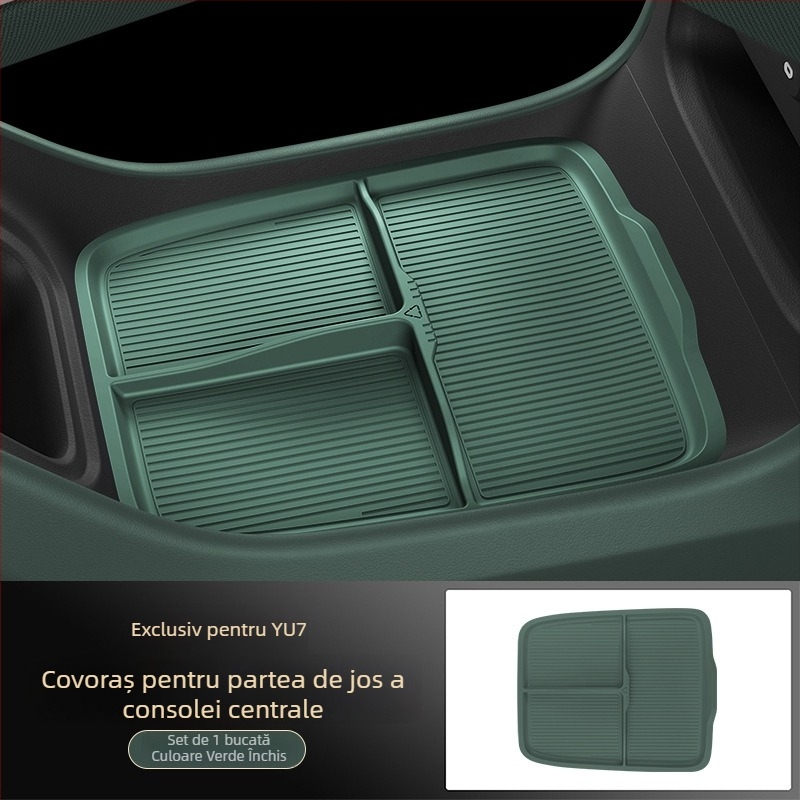 Tavă de depozitare pentru consola centrală Yu7 sub cotieră – Silicon pentru interior auto (Origine: Guangzhou; Fără personalizare)