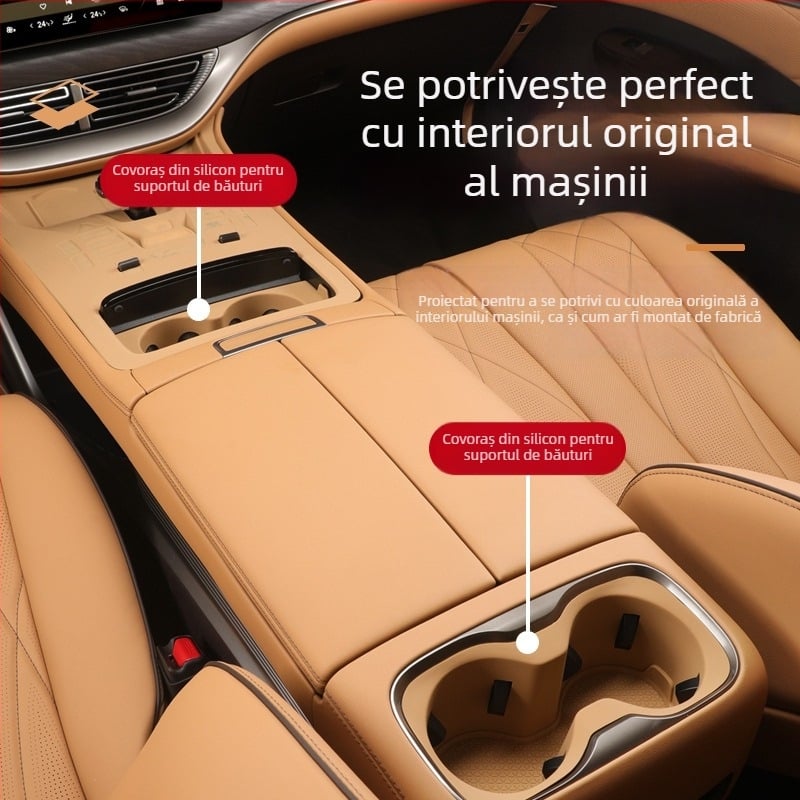 Padă din silicon pentru consola centrală, compatibilă cu Dengshi D9, model 9999, accesorii interior personalizabile