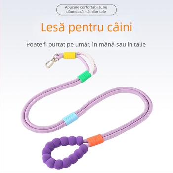 Lesă de câine din nylon, curea de tracțiune, extensibilă, Brand Only