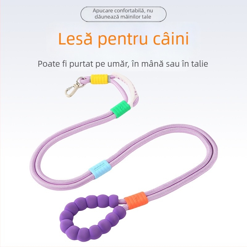 Lesă de câine din nylon, curea de tracțiune, extensibilă, Brand Only