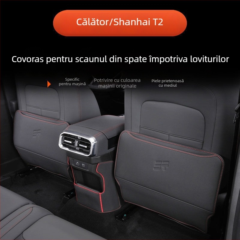 Protecție pentru scaunul din spate și spătar, rezistent la pete și uzură, modificare interioară, Modelul 001
