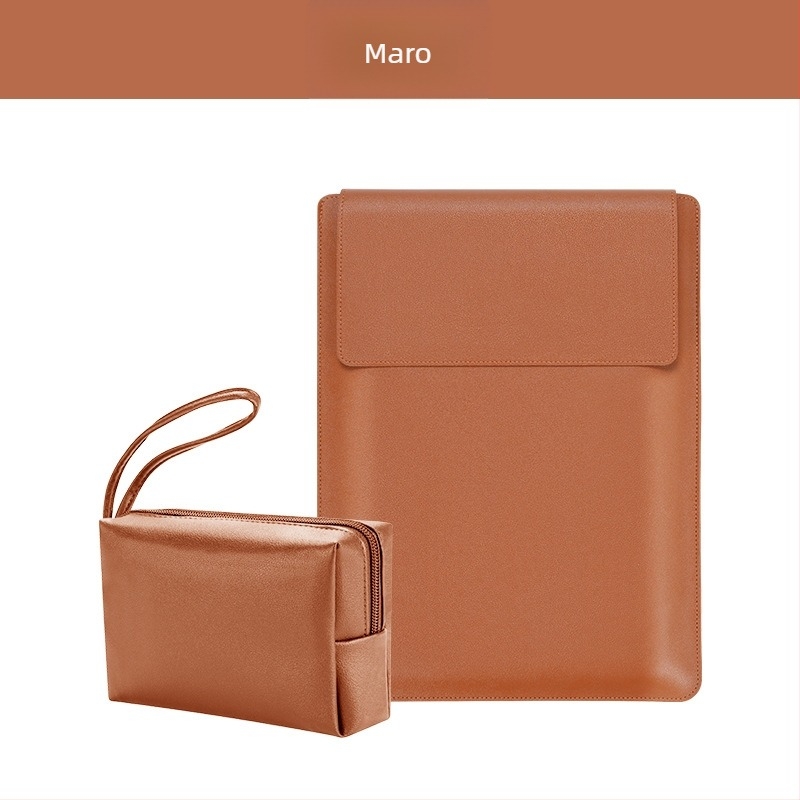 Husă de protecție din piele PU cu suport reglabil, pentru laptopuri și tablete, în stil clutch cu mâner, rezistentă la apă și uzură