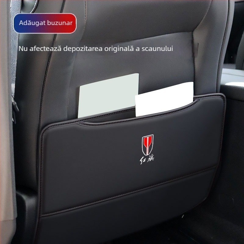 Pad de protecție pentru scaunul auto anti-kick și anti-zgârieturi pentru Hongqi H5/H6/H7/H9, brand Teyue, piele Ultrafilm, umplutură din burete, Tip: Four Seasons General