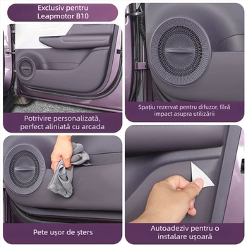 Padă anti-kick pentru ușa pasagerului cu cutie de depozitare Leapmotor C10 — protecție interioară, personalizare, imprimare a logo-ului