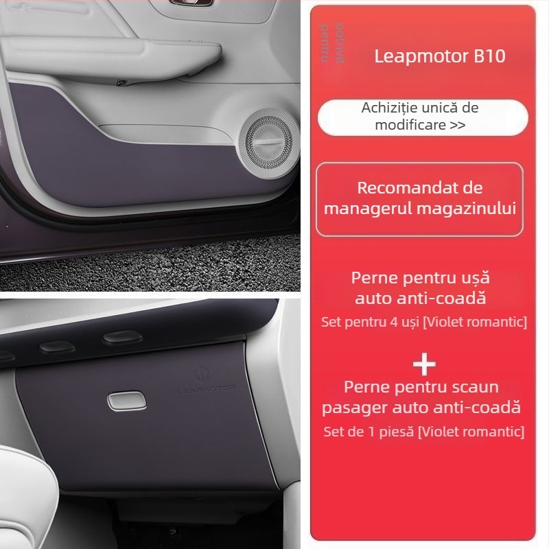 Padă anti-kick pentru ușa pasagerului cu cutie de depozitare Leapmotor C10 — protecție interioară, personalizare, imprimare a logo-ului