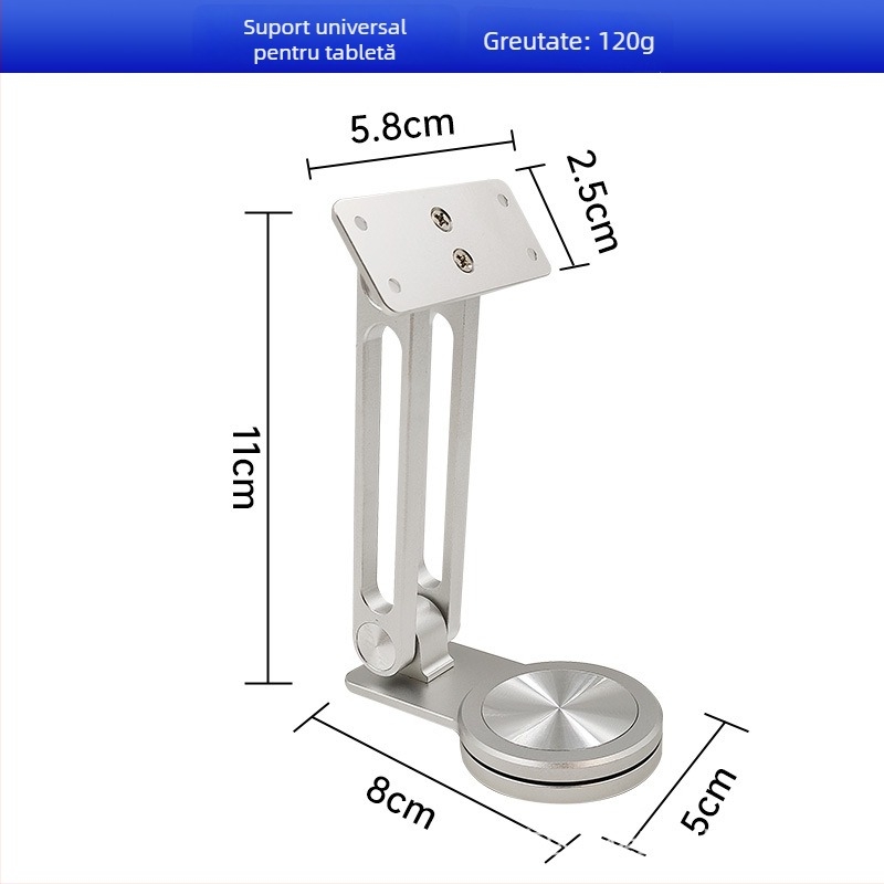 Stand pentru tabletă, pliabil, de la Gamera; model Tablet stand; greutate 130 g; ambalaj: cutie de hârtie + PE