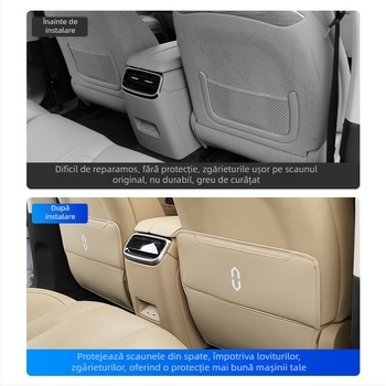 Covorașe de protecție pentru bancheta din spate, compatibile cu 24 modele AITO Wenjie M7, protecție împotriva murdăriei în interior