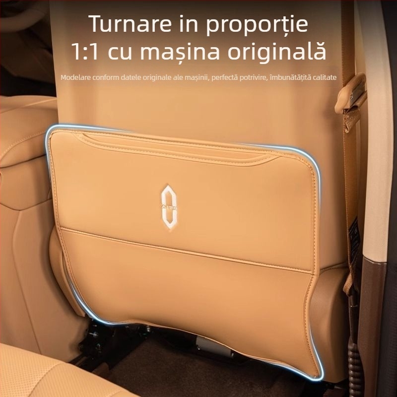 Covorașe de protecție pentru bancheta din spate, compatibile cu 24 modele AITO Wenjie M7, protecție împotriva murdăriei în interior