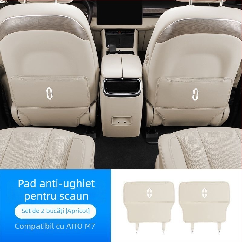 Covorașe de protecție pentru bancheta din spate, compatibile cu 24 modele AITO Wenjie M7, protecție împotriva murdăriei în interior