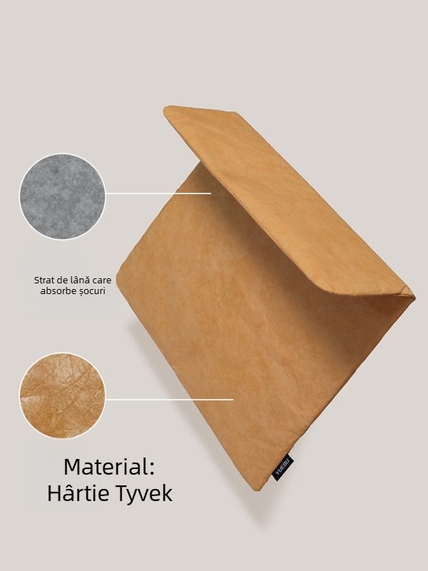 Husa de tabletă cu închidere magnetică — impermeabilă, ultra-ușoară, rezistentă la uzură, antișoc; material: hârtie; căptușeală: poliester; stil urban minimalist; lansare primăvară 2025