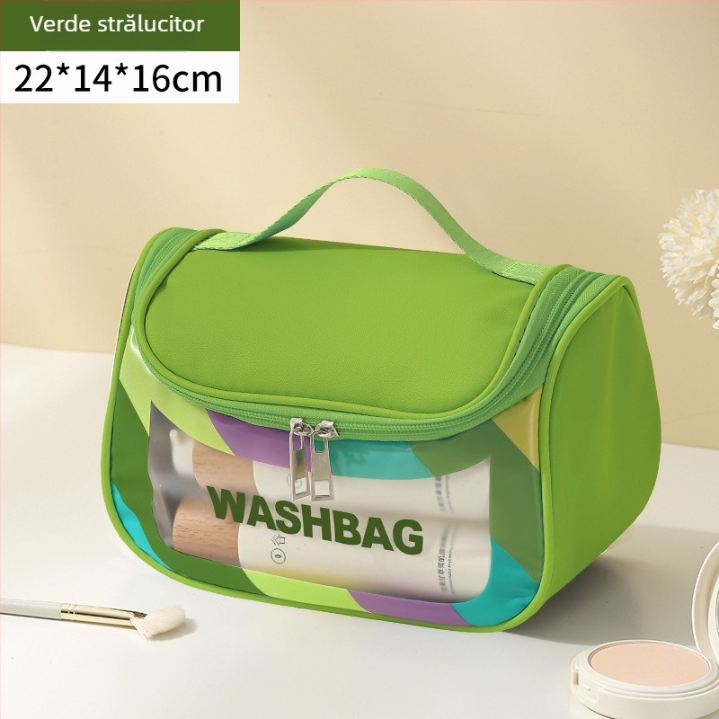 Geantă cosmetică PVC cilindrică Shiguang - organizator de călătorie multifuncțional pentru machiaj
