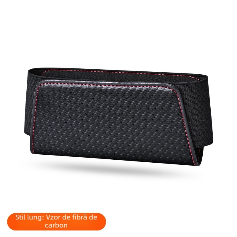 Cutie de depozitare auto din piele, pentru spatele scaunului, multifuncțională, pliabilă, impermeabilă și rezistentă la uzură, pentru orificiul de ventilație