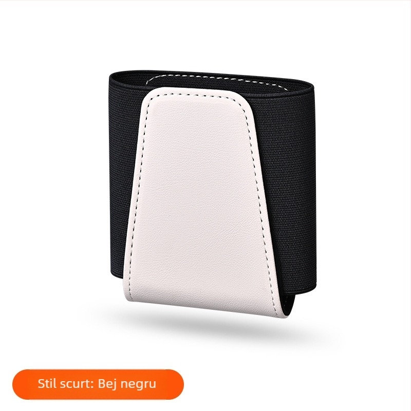 Cutie de depozitare auto din piele, pentru spatele scaunului, multifuncțională, pliabilă, impermeabilă și rezistentă la uzură, pentru orificiul de ventilație