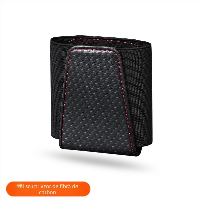 Cutie de depozitare auto din piele, pentru spatele scaunului, multifuncțională, pliabilă, impermeabilă și rezistentă la uzură, pentru orificiul de ventilație