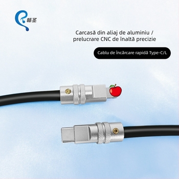 Cablu Apple Lightning pentru încărcare și date din silicon – 1–2 m, încărcare rapidă 27W, structură din silicon