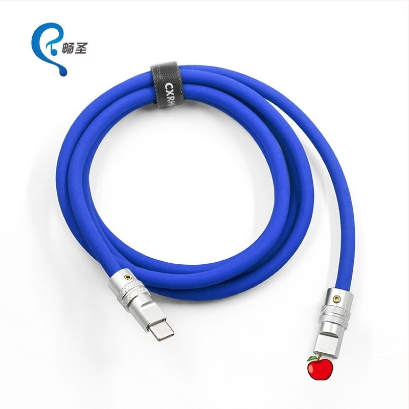 Cablu Apple Lightning pentru încărcare și date din silicon – 1–2 m, încărcare rapidă 27W, structură din silicon