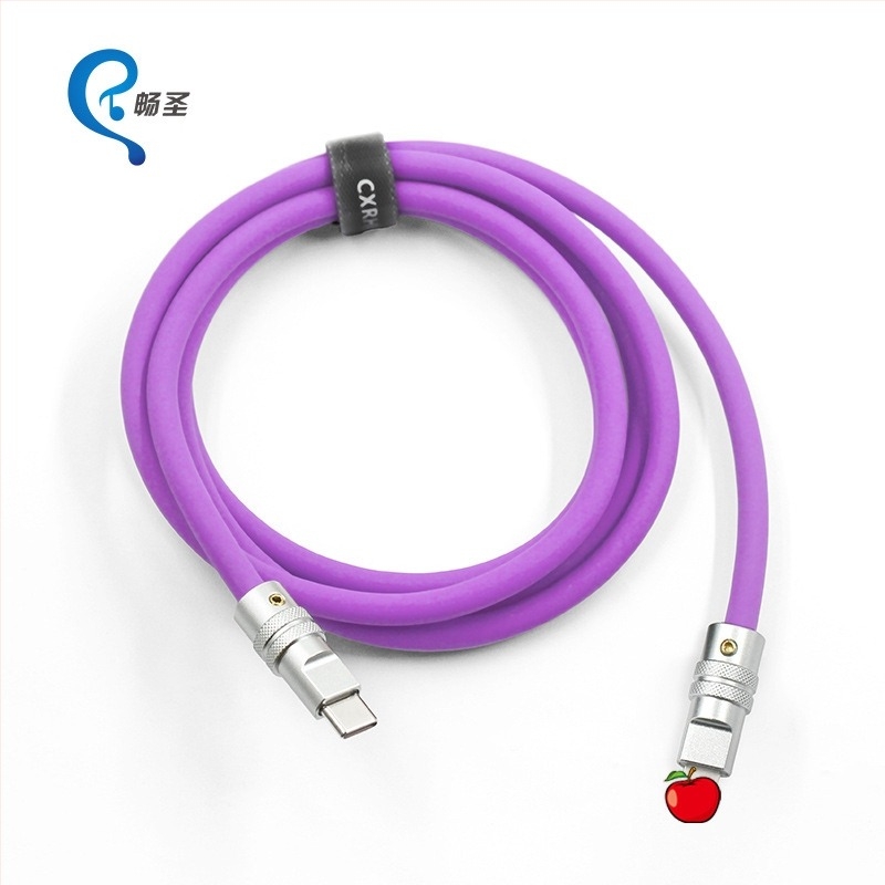 Cablu Apple Lightning pentru încărcare și date din silicon – 1–2 m, încărcare rapidă 27W, structură din silicon