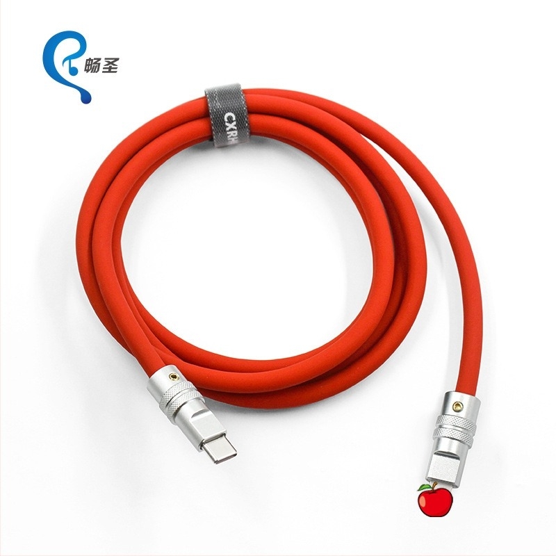 Cablu Apple Lightning pentru încărcare și date din silicon – 1–2 m, încărcare rapidă 27W, structură din silicon