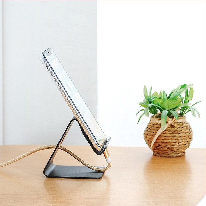 Suport de birou pentru telefon și tabletă, aliaj de aluminiu, model Z1-1, compatibil universal, suport pentru personalizare