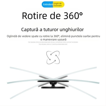 Oglindă de observație pentru scaunul din spate, cu oglinzi auxiliare circulare, interne și externe pentru autoturisme, utilizare taxi