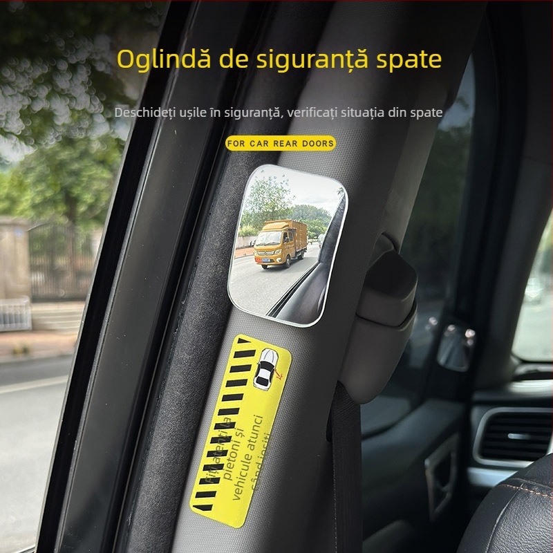 Oglindă de observație pentru scaunul din spate, cu oglinzi auxiliare circulare, interne și externe pentru autoturisme, utilizare taxi