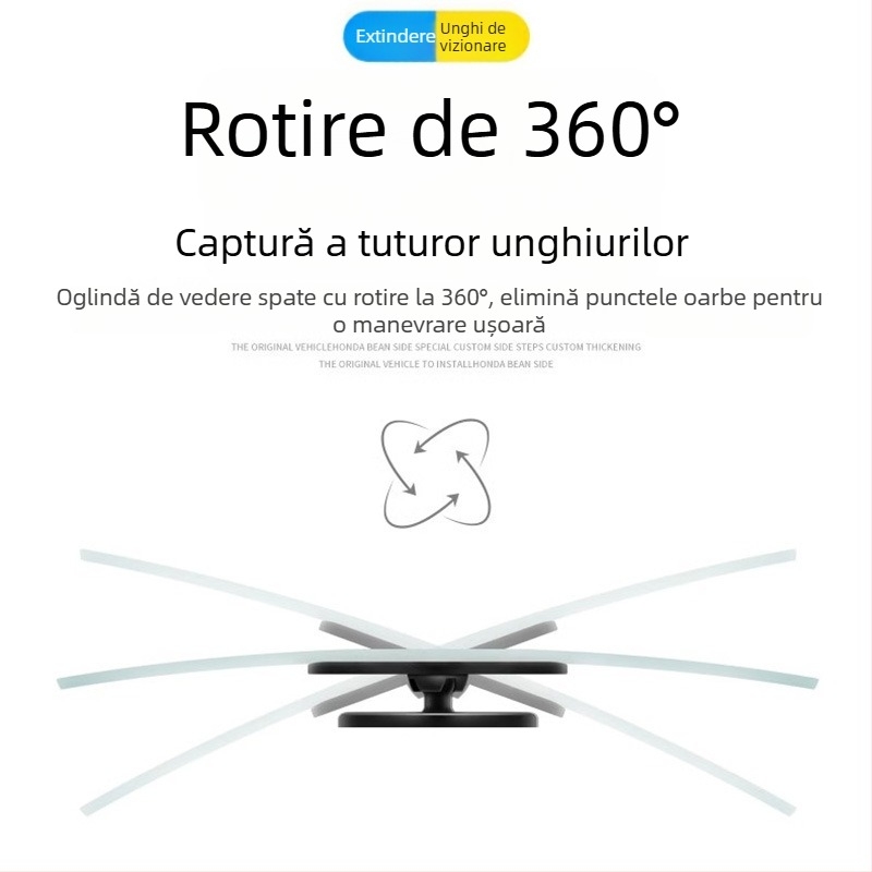 Oglindă de observație pentru scaunul din spate, cu oglinzi auxiliare circulare, interne și externe pentru autoturisme, utilizare taxi