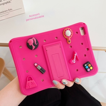 Husă de protecție din silicon, cu design perforat, pentru iPad de 10,2 inch (2023), compatibilă cu iPad Air 5