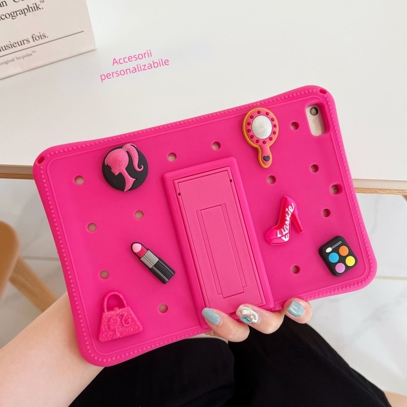 Husă de protecție din silicon, cu design perforat, pentru iPad de 10,2 inch (2023), compatibilă cu iPad Air 5