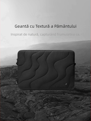 Husă pentru laptop și tabletă, impermeabilă, respirabilă, material PU, căptușeală poliester-bumbac, stil urban, primăvara 2025