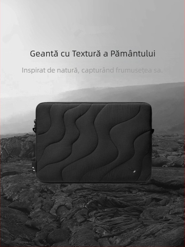 Husă pentru laptop și tabletă, impermeabilă, respirabilă, material PU, căptușeală poliester-bumbac, stil urban, primăvara 2025