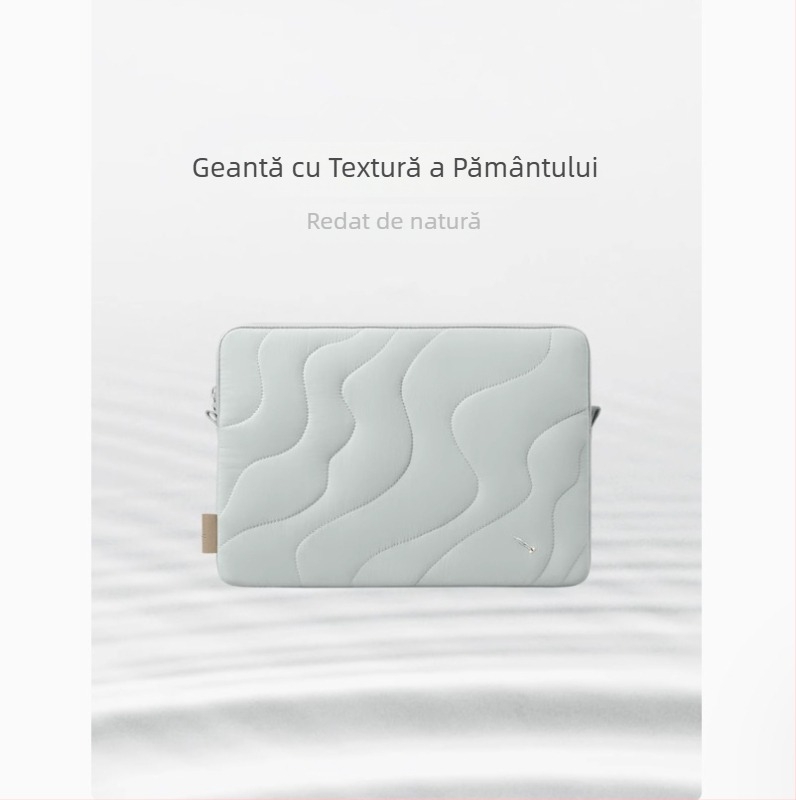 Husă pentru laptop și tabletă, impermeabilă, respirabilă, material PU, căptușeală poliester-bumbac, stil urban, primăvara 2025