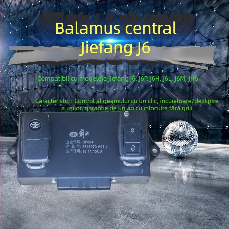 Sistem de închidere centrală cu telecomandă și modul central de control pentru J6/J6P/Jh6/J6L — configurații ale cheilor: 2 telecomenzi pliabile + modul central; 2 telecomenzi rotunde + modul central; 2 telecomenzi pliabile + modul central; telecomandă pli