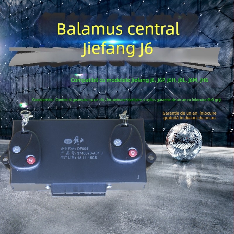 Sistem de închidere centrală cu telecomandă și modul central de control pentru J6/J6P/Jh6/J6L — configurații ale cheilor: 2 telecomenzi pliabile + modul central; 2 telecomenzi rotunde + modul central; 2 telecomenzi pliabile + modul central; telecomandă pli
