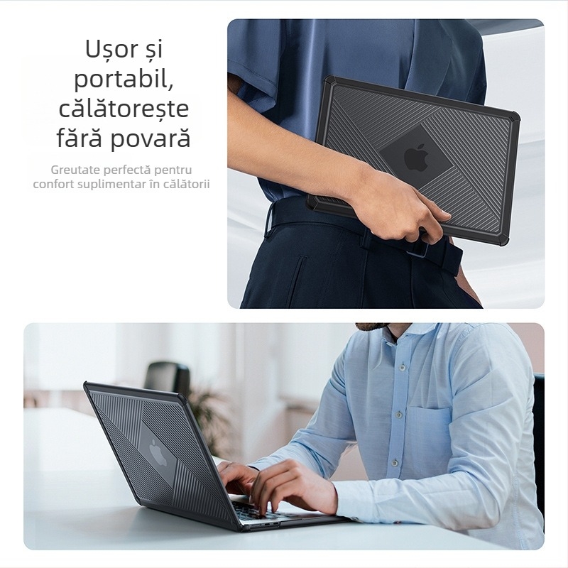 Husă TPU pentru MacBook Air și alte laptopuri – subțire, ușoară, protecție anti-cadere, cu disipare de căldură, model LCGH-LCGM, de la DUX DUCIS