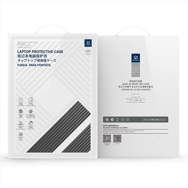 Husă TPU pentru MacBook Air și alte laptopuri – subțire, ușoară, protecție anti-cadere, cu disipare de căldură, model LCGH-LCGM, de la DUX DUCIS