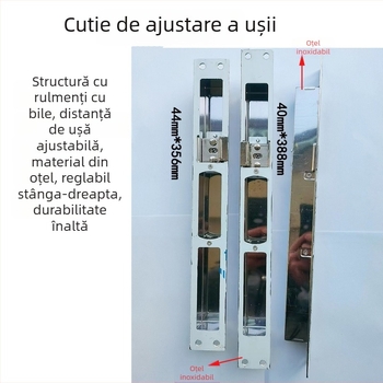 Set de accesorii pentru încuietoare de ușă — control central reglabil, din oțel inoxidabil și fier, stil modern minimalist