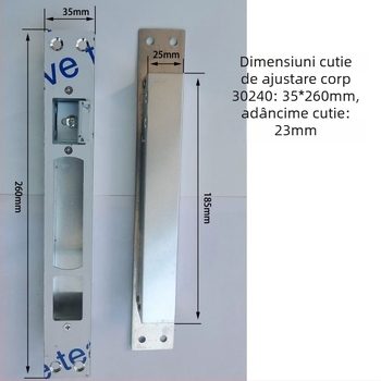 Set de accesorii pentru încuietoare de ușă — control central reglabil, din oțel inoxidabil și fier, stil modern minimalist