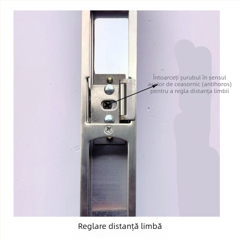 Set de accesorii pentru încuietoare de ușă — control central reglabil, din oțel inoxidabil și fier, stil modern minimalist