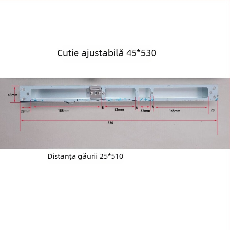 Set de accesorii pentru încuietoare de ușă — control central reglabil, din oțel inoxidabil și fier, stil modern minimalist