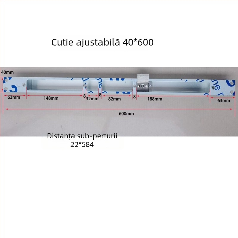 Set de accesorii pentru încuietoare de ușă — control central reglabil, din oțel inoxidabil și fier, stil modern minimalist