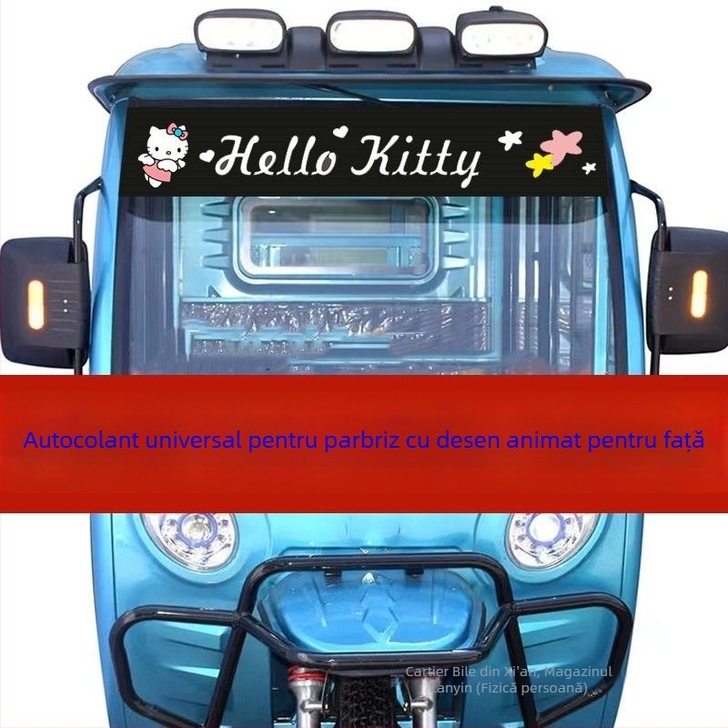 Ștampilă/Etichetă pentru parbrizul frontal pentru mașini, tricicluri, vehicule electrice și vehicule cu patru roți; Film UV; Protecție pentru geamul din față și din spate; Cod produs 1004529048; Brand Other; Material Other