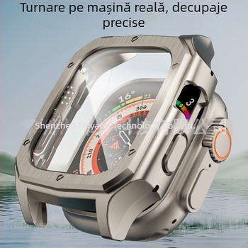 Carcasă de protecție pentru Apple Watch și Apple Watch Ultra, cu folie PC temperată
